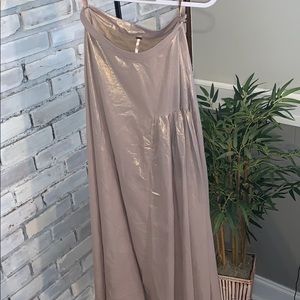 Free people full length sheer skirt